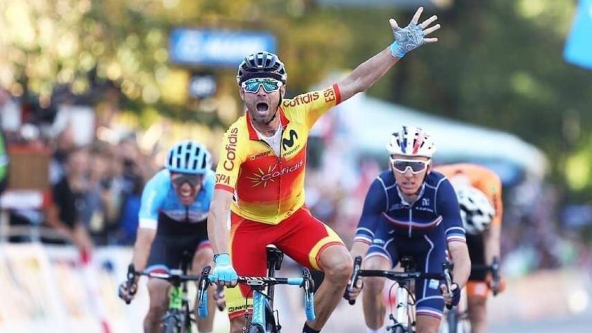 Alejandro Valverde fue campeón del Mundo en Austria hace dos años.