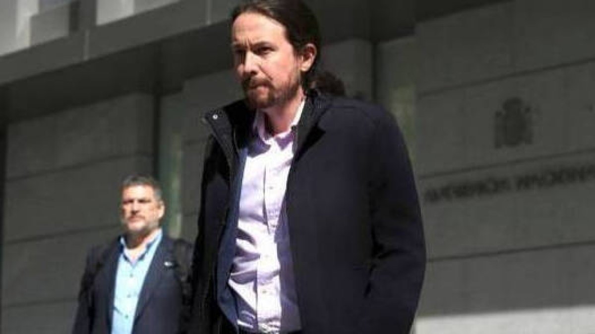 Pablo Iglesias en la Audiencia Nacional