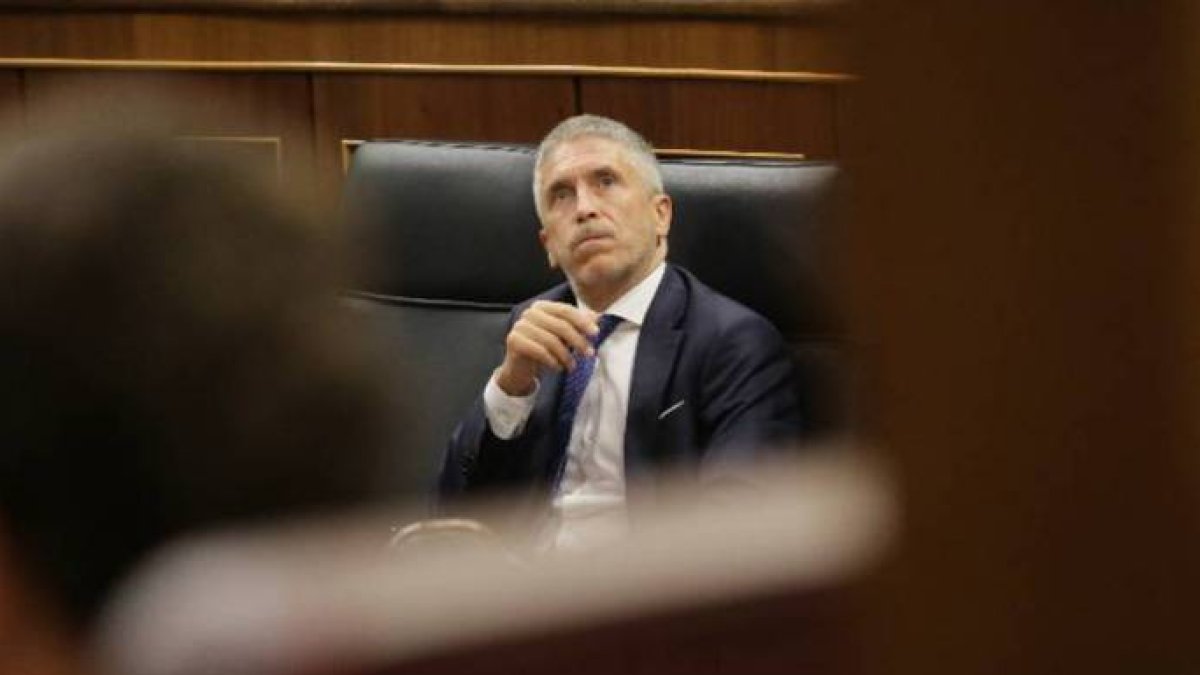 Marlaska, este miércoles en el Congreso, donde se ha debatido su reprobación.