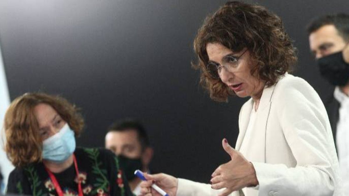 La portavoz del Gobierno, este martes en La Moncloa.