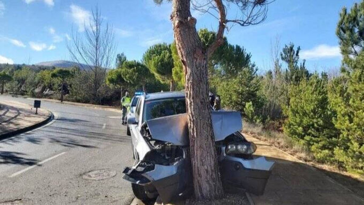 Así quedó el coche de Mario Herrera.
