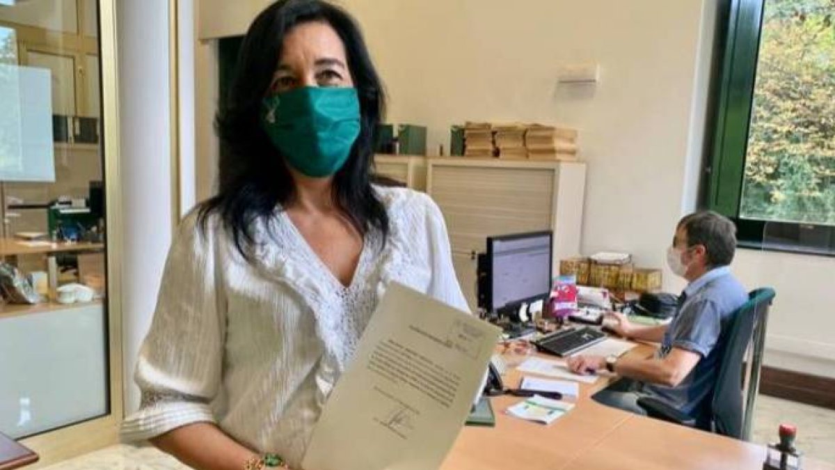 La diputada de Vox en el Parlamento Vasco, Amaia Martínez.