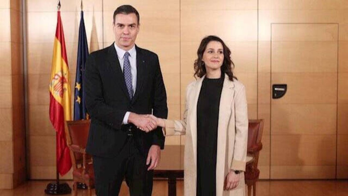 Arrimadas y Sánchez, en uno de sus encuentros