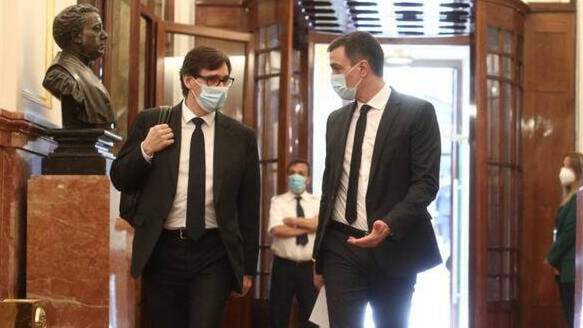 Pedro Sánchez y Salvador Illa
