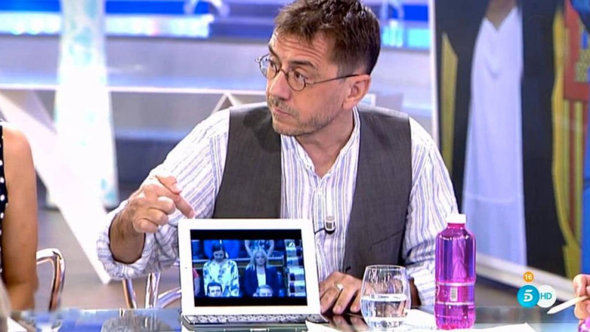 Juan Carlos Monedero, en 'El programa de Ana Rosa'