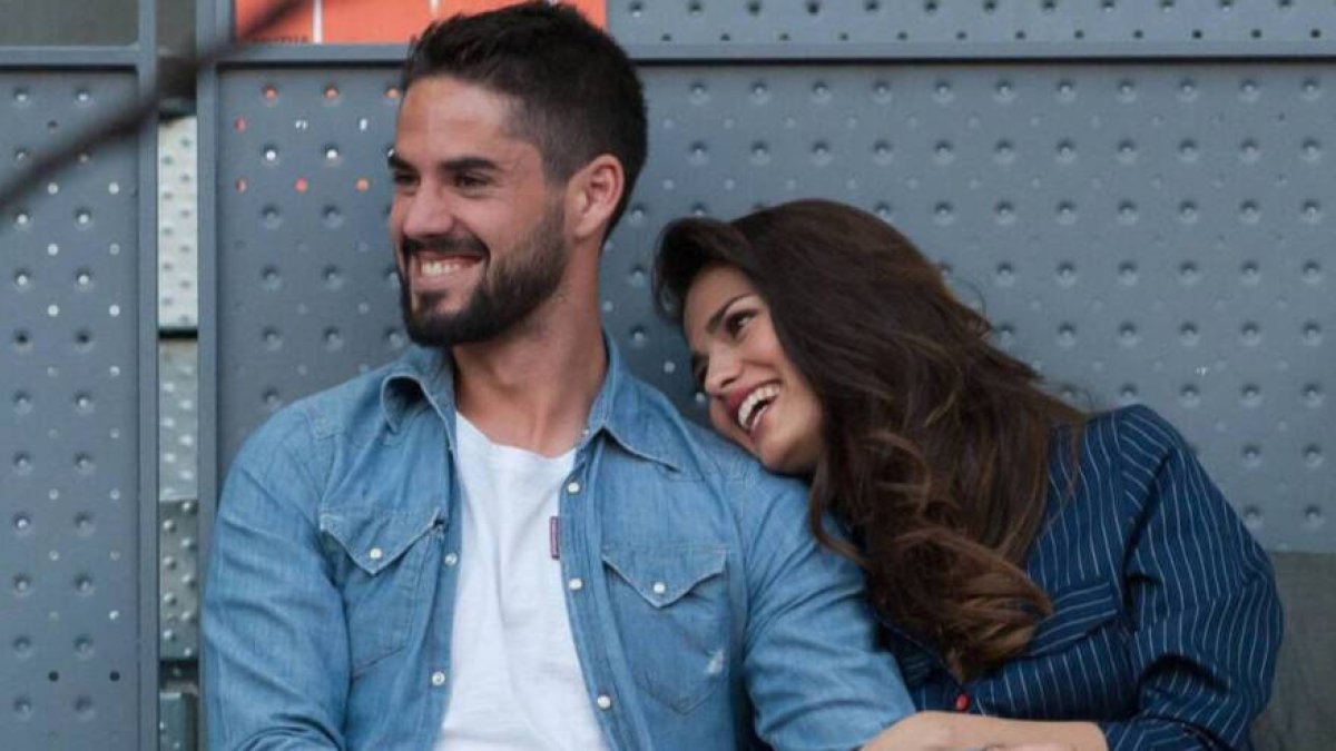 Isco y Sara Sálamo, en un evento deportivo