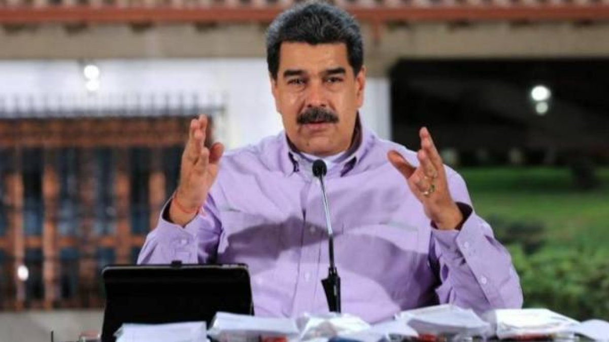 Maduro, celebrando su