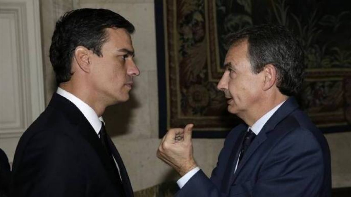 Sánchez y Zapatero, en un acto en el que coincidieron.