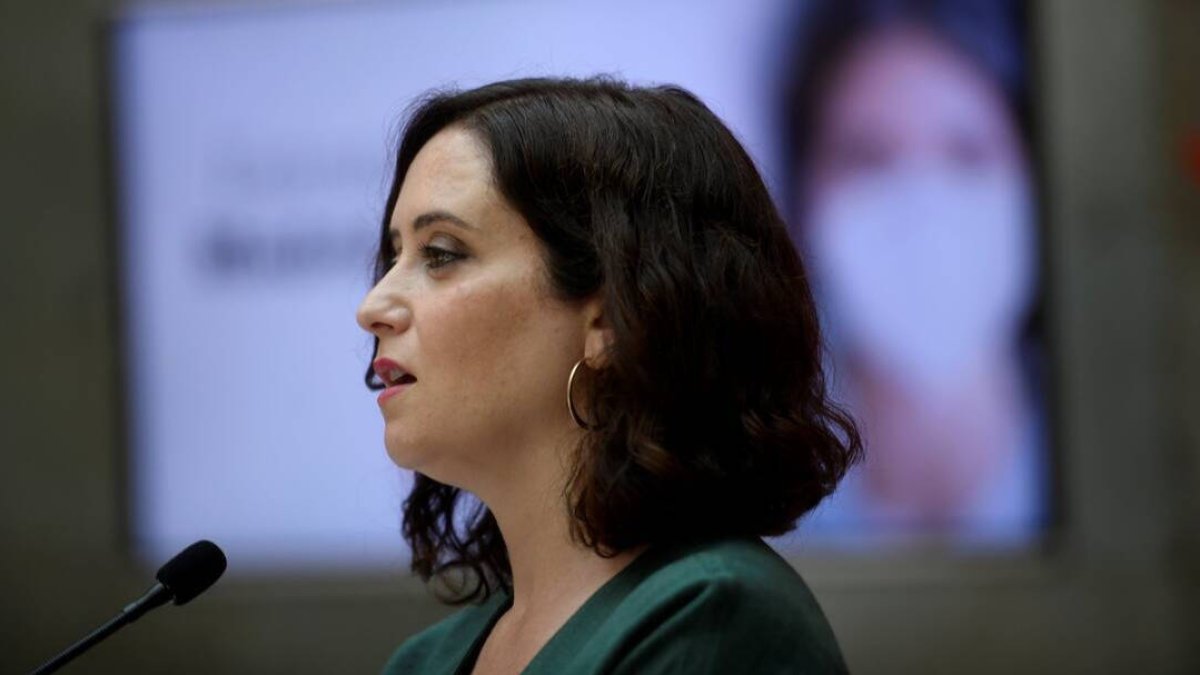 La presidenta regional Isabel Díaz Ayuso