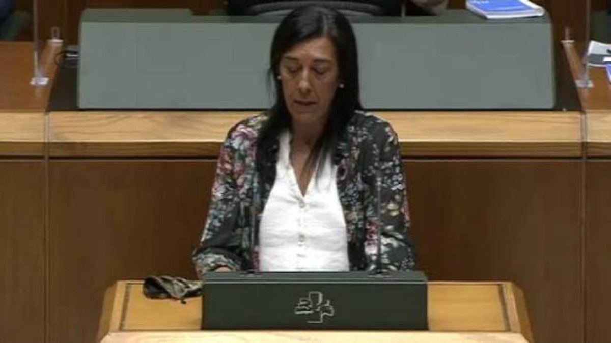 La parlamentaria de Vox en la Cámara de Vitoria, Amaia Martínez.