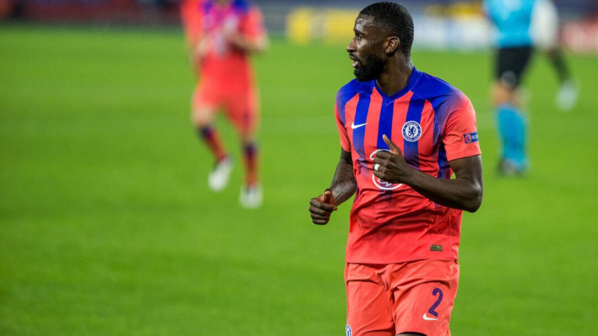 Rudiger, con la camiseta del Chelsea.