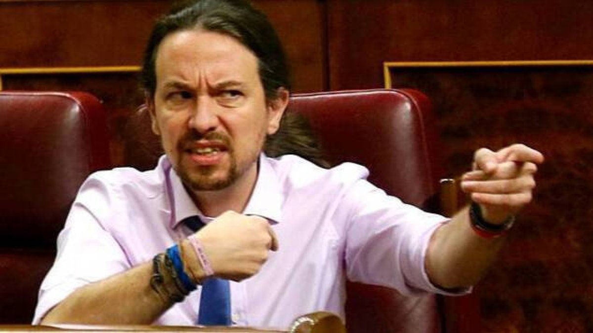 Pablo Iglesias, en el Congreso.