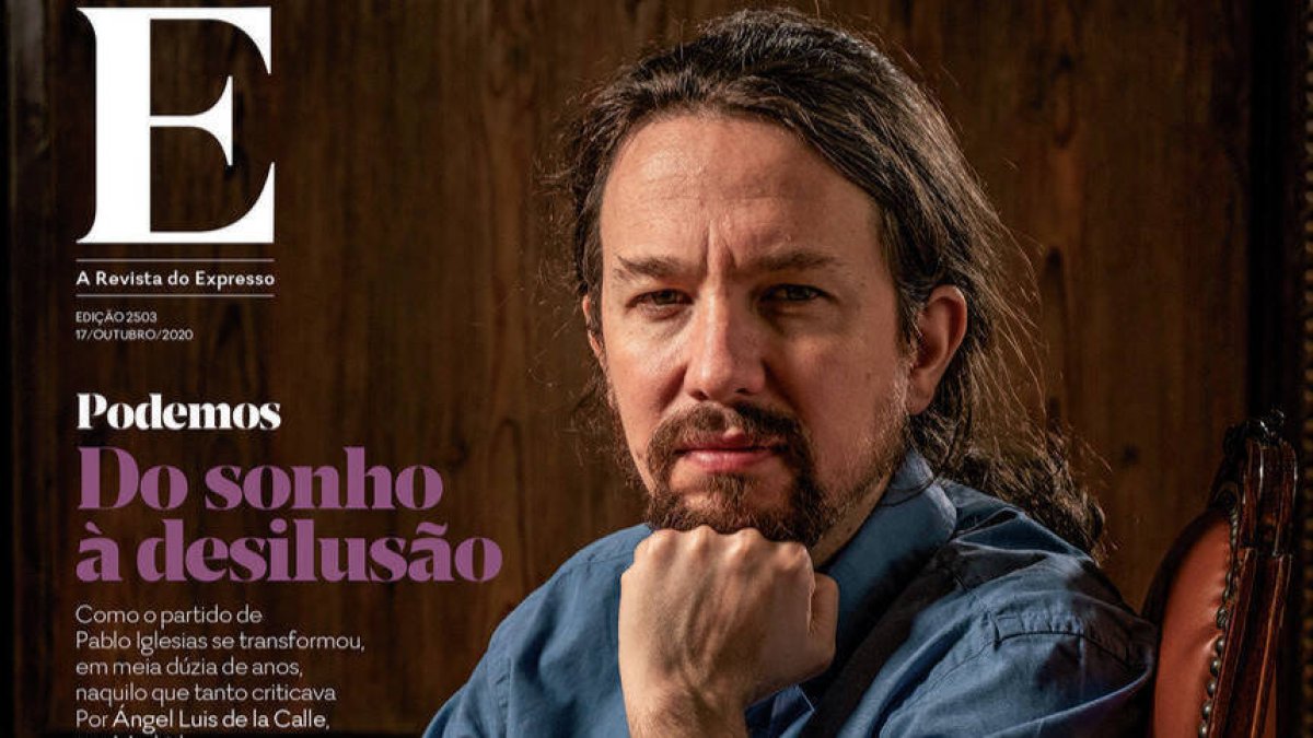 Pablo Iglesias, en la portada del semanario de 'Expresso'.