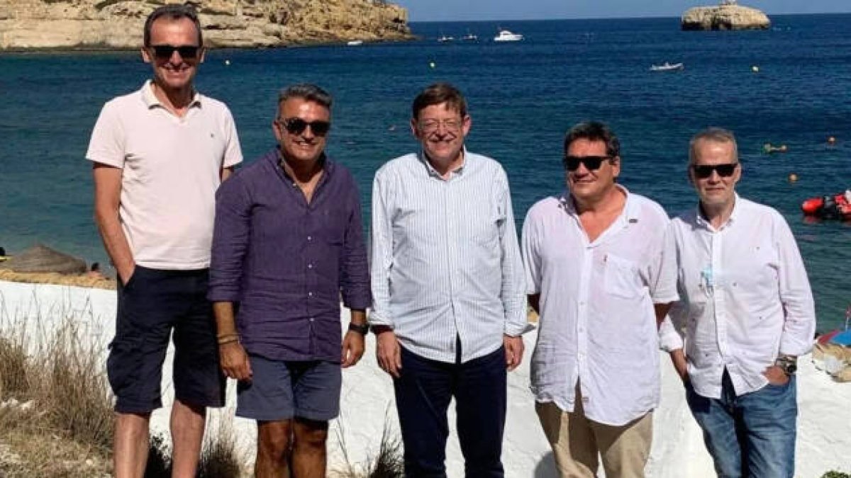 Puig, Duque, Escrivá, Chulvi y Camacho en Jávea
