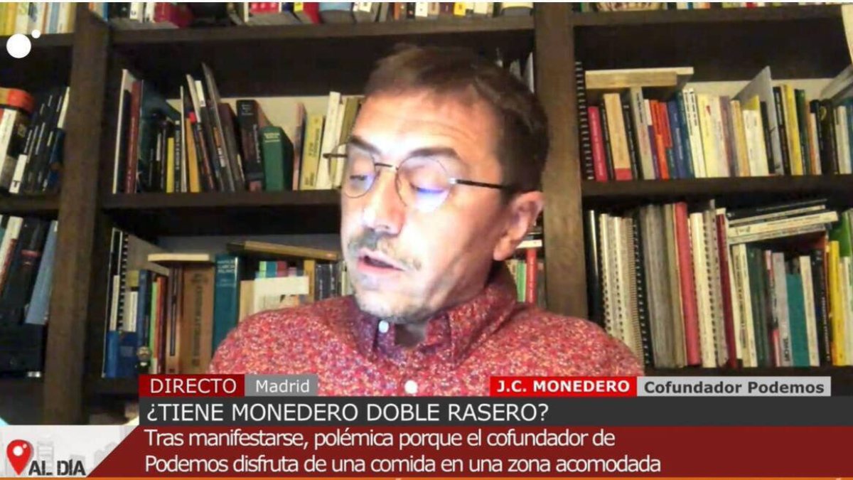 Juan Carlos Monedero en Cuatro al día