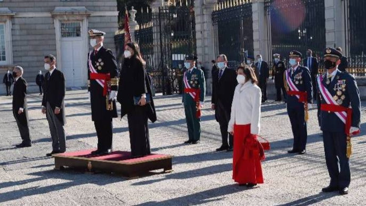 La ministra de Defensa, este miércoles en la Pascua Militar.