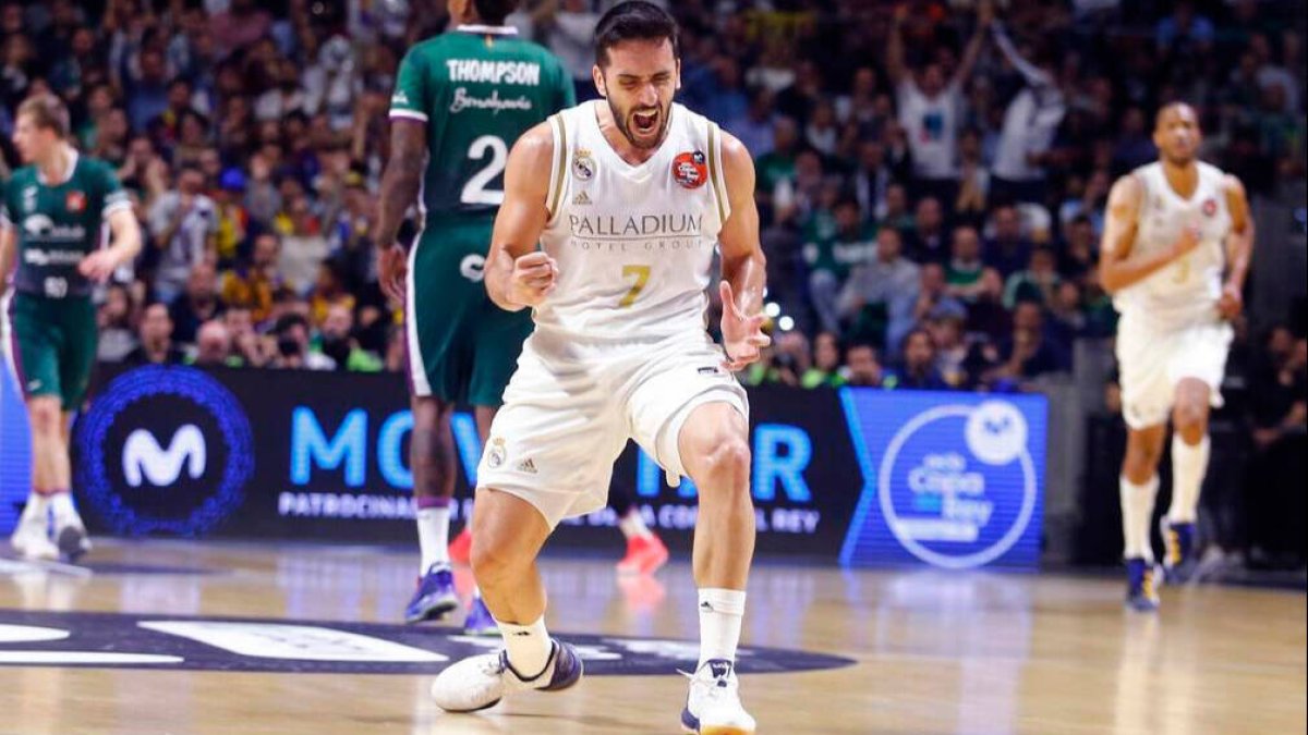 Facundo Campazzo, en un partido del Real Madrid de baloncesto.