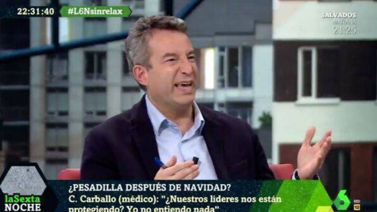 César Carballo, en La Sexta Noche