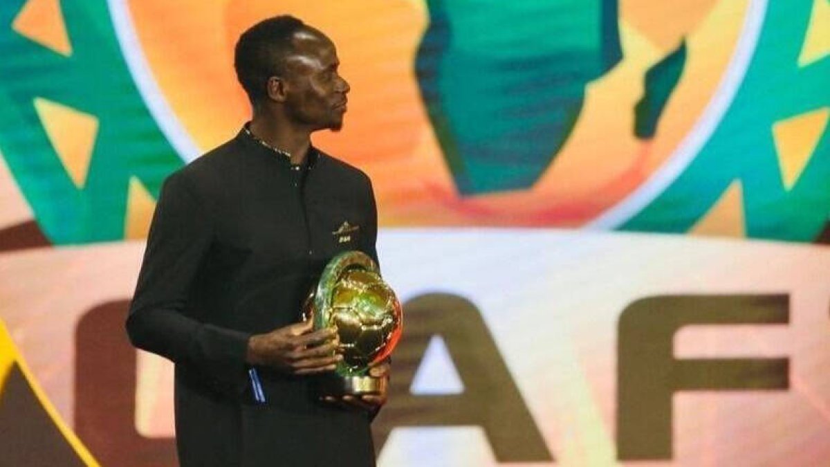 Sadio Mané, en la entrega del premio al mejor futbolista africano del 2019.