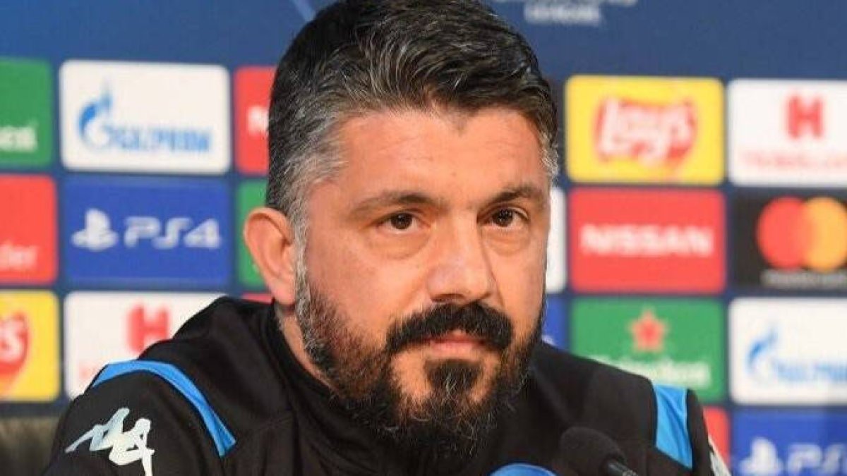 Gennaro Gattuso, entrenador del Nápoles.