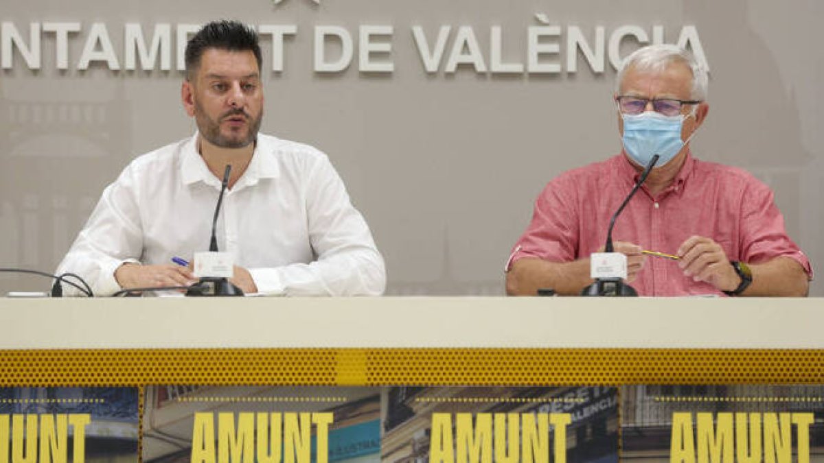 El concejal Galiana y el alcalde Ribó