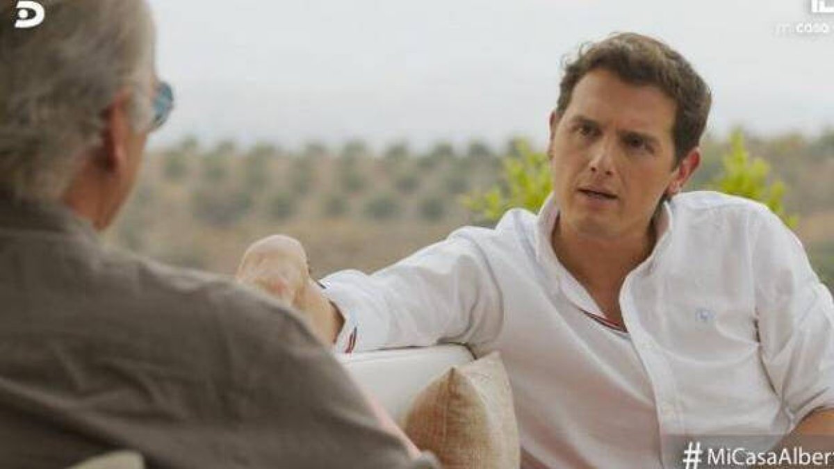 Albert Rivera, durante su conversación con Bertín Osborne