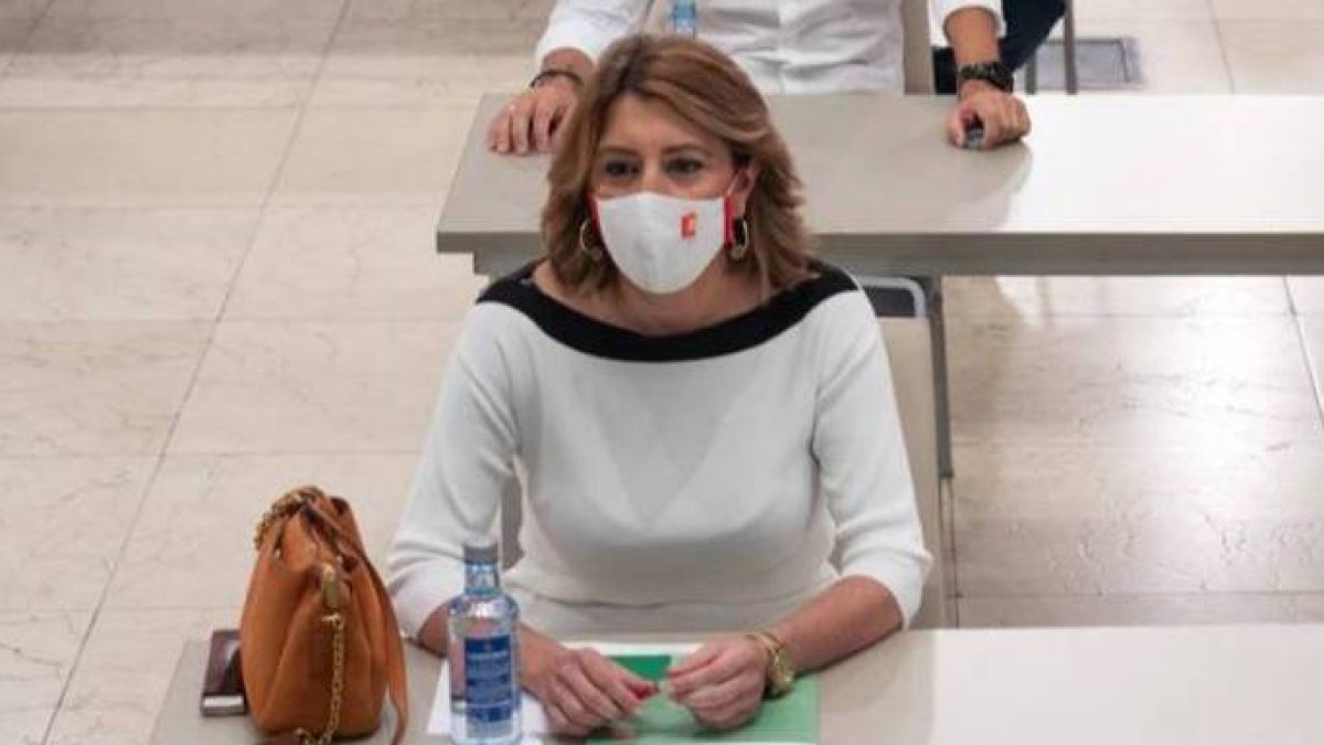 Susana Díaz se ha revuelto este miércoles contra el sanchismo.