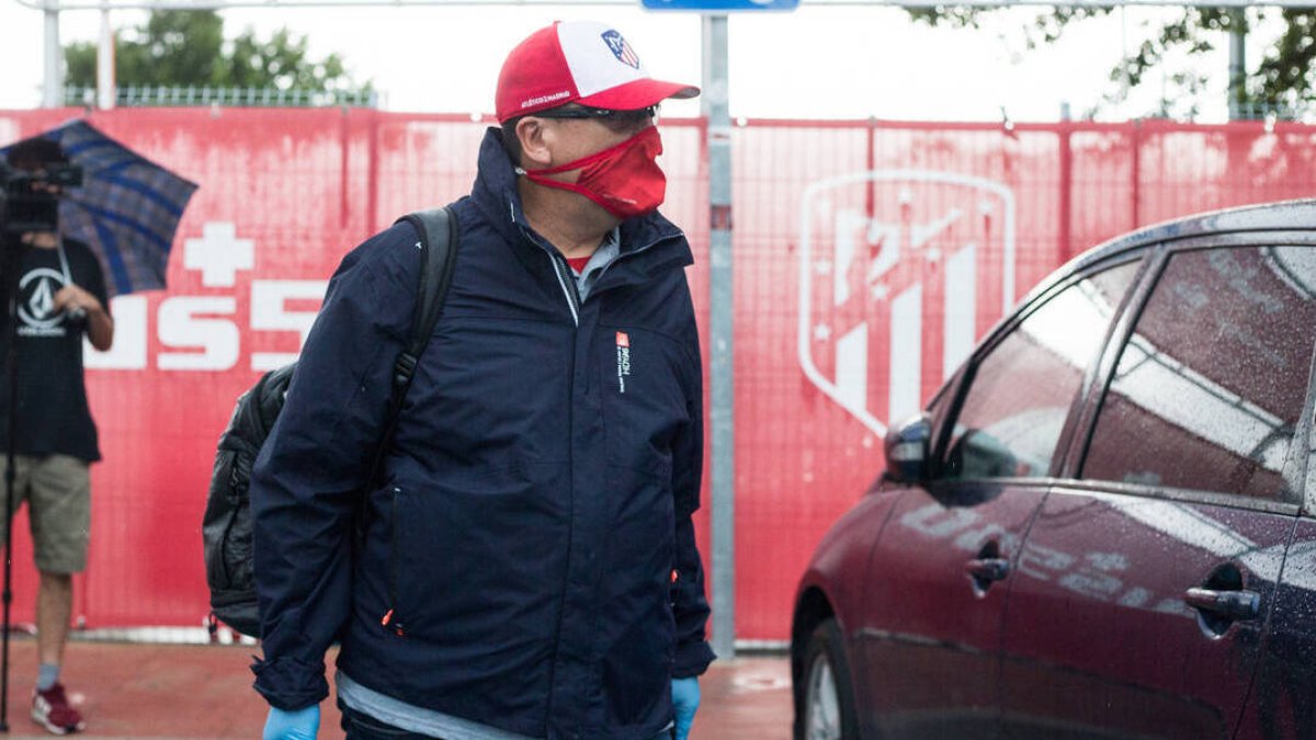 Germán Burgos, el día que se despidió del Atleti tras caer eliminado en los cuartos de la Champions.
