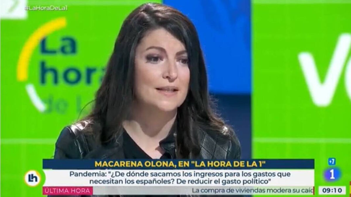 Macarena Olona en La Hora de la 1