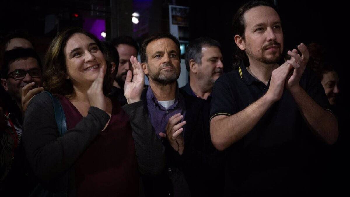 Ada Colau y Pablo Iglesias.