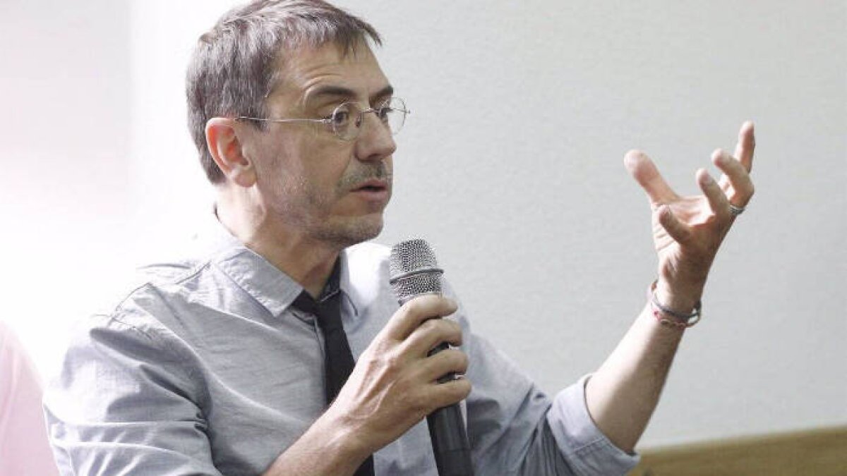Monedero, arengando a las protestas, es una pieza clave en la estrategia del Gobierno