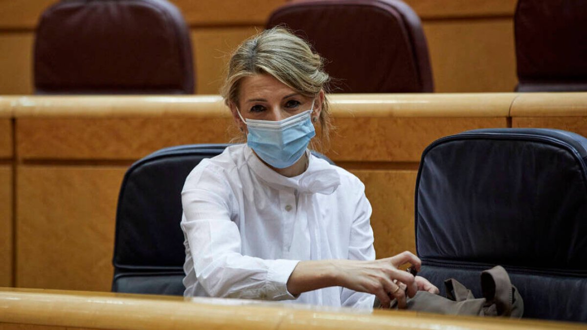 Yolanda Díaz en el Senado.