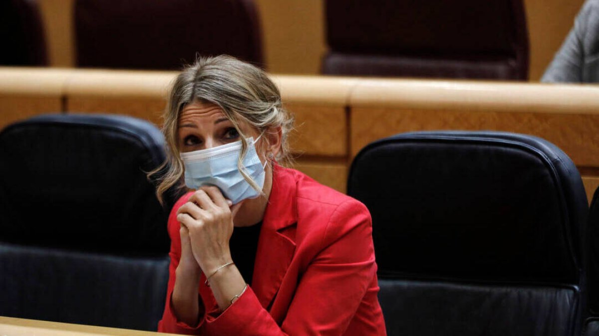 La ministra de Trabajo, Yolanda Díaz