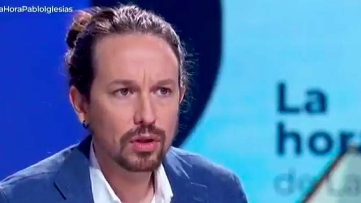 Pablo Iglesias, este martes en TVE.