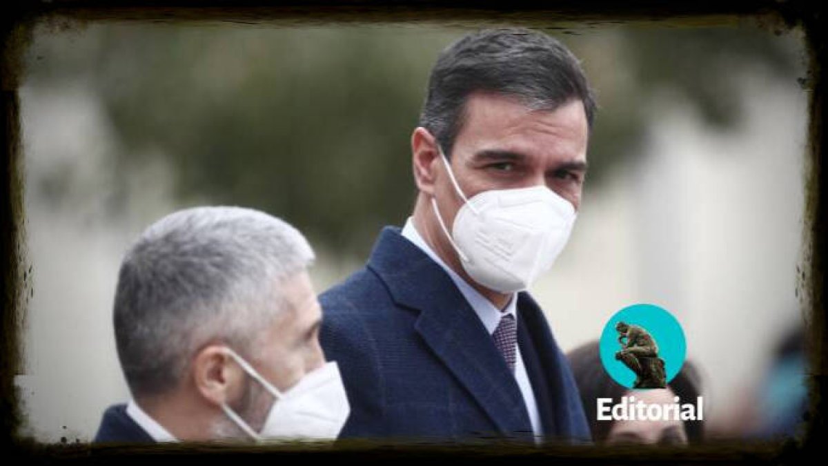 Pedro Sánchez y Fernando Grande-Marlaska