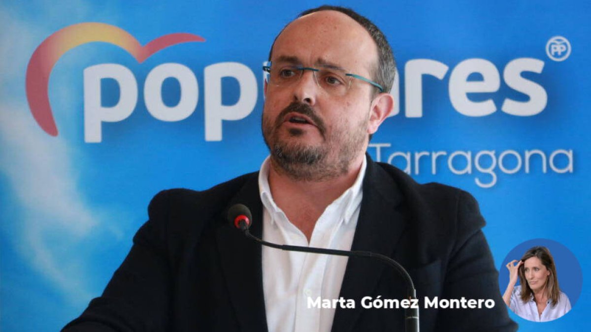 El candidato del PP catalán, Alejandro Fernández.