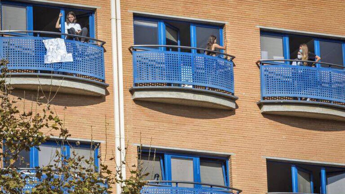 Balcones del Colegio Mayor Galileo Galilei.