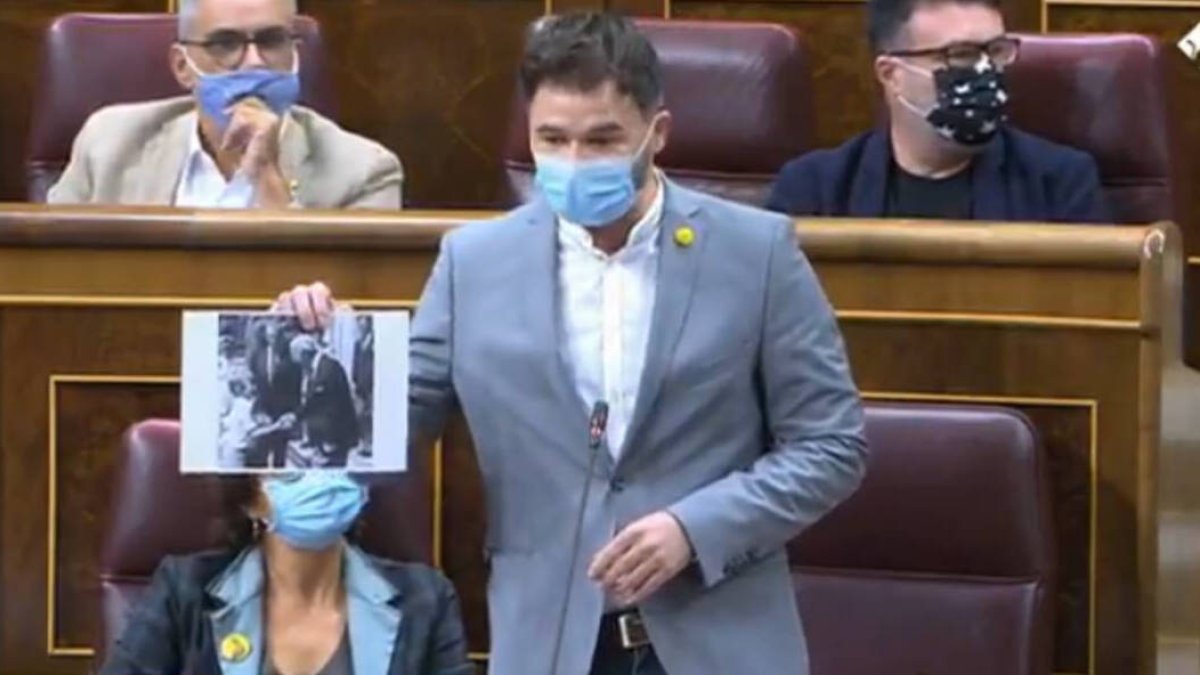 Gabriel Rufián en el Congreso de los Diputados