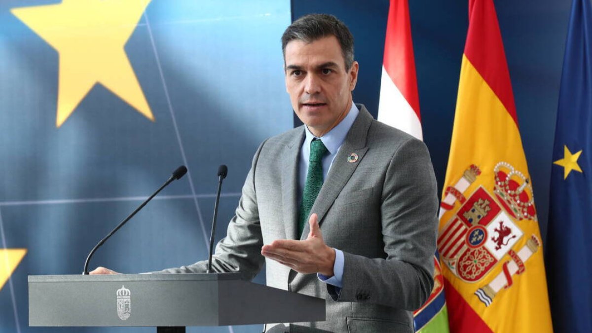 El presidente del Gobierno, Pedro Sánchez