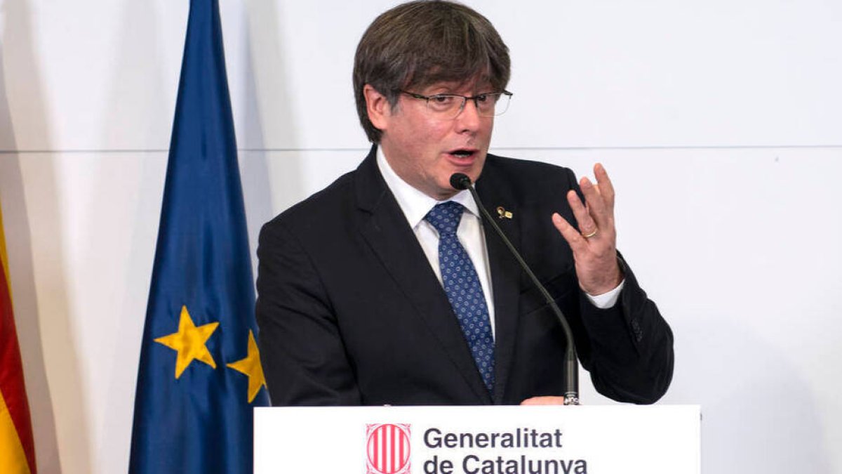El expresidente catalán Carles Puigdemont