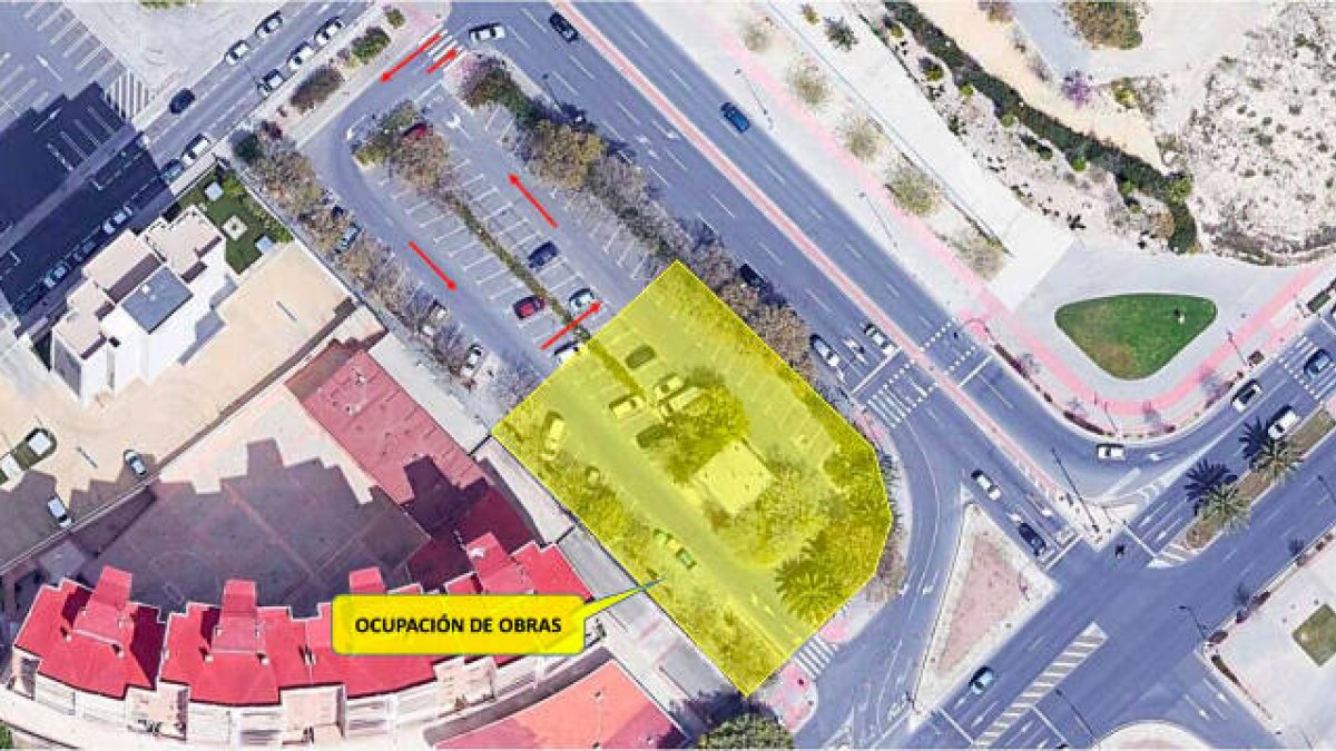 Límites de ocupación de la obra de la EBAR El Plá.
