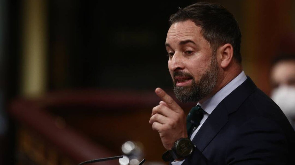 El líder de Vox, Santiago Abascal