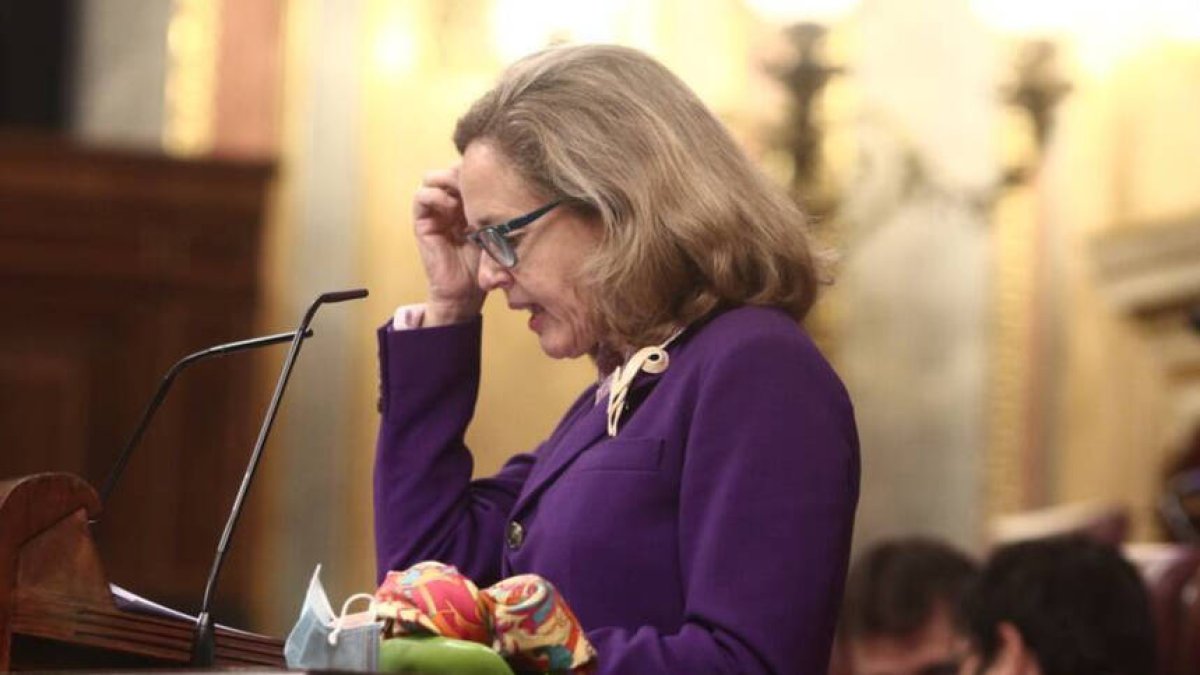 La vicepresidenta tercera, Nadia Calviño, en una imagen de archivo