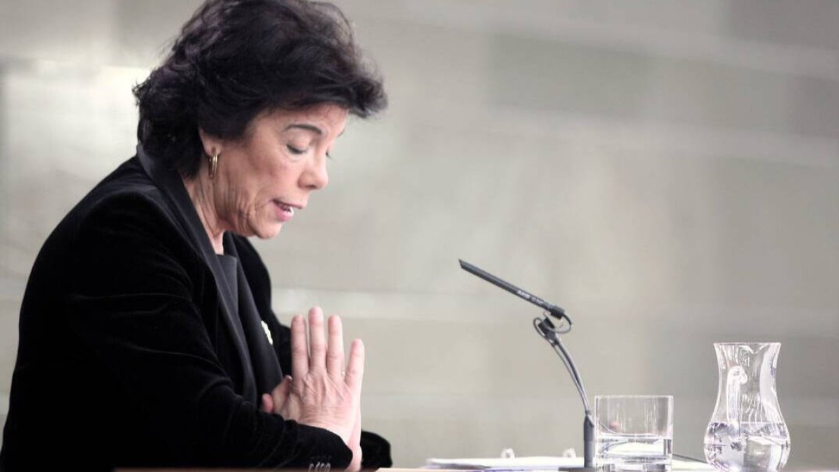 La ministra de Educación, Isabel Celaá