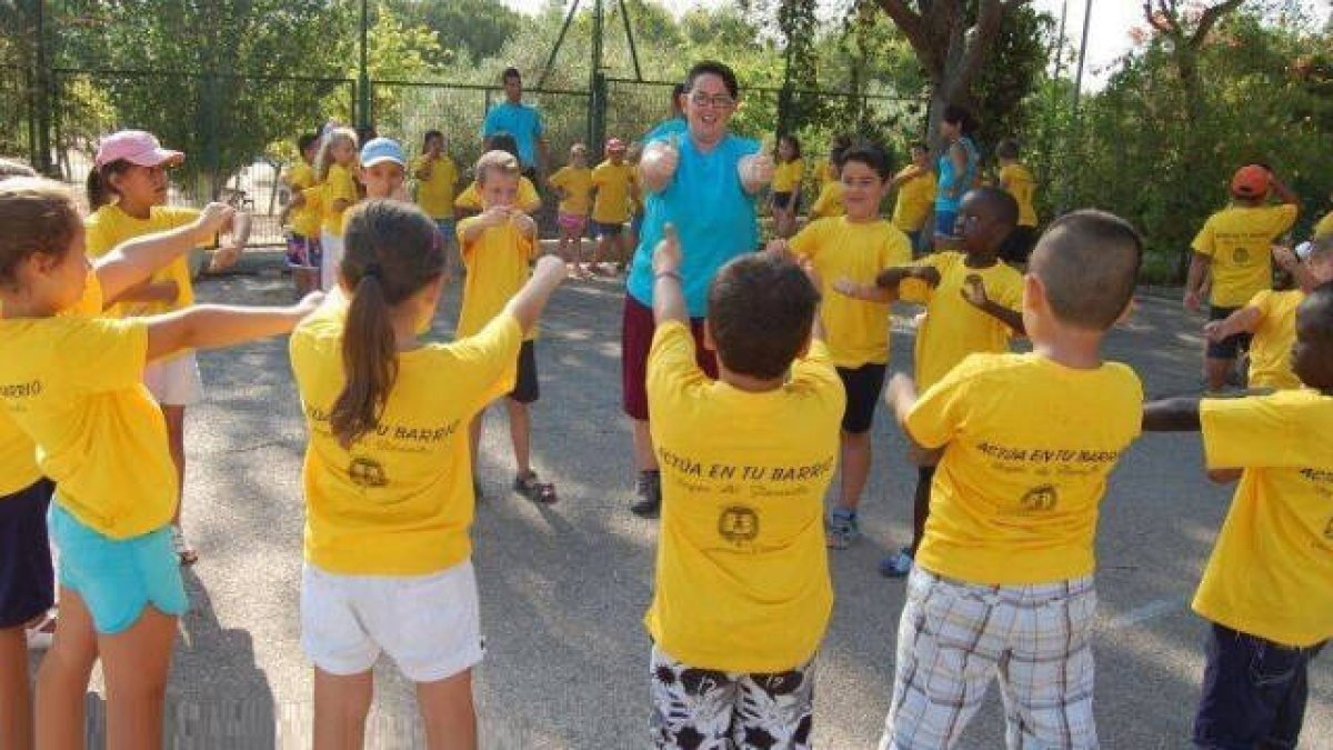 Foto de archivo del campamento de verano de Acción Social