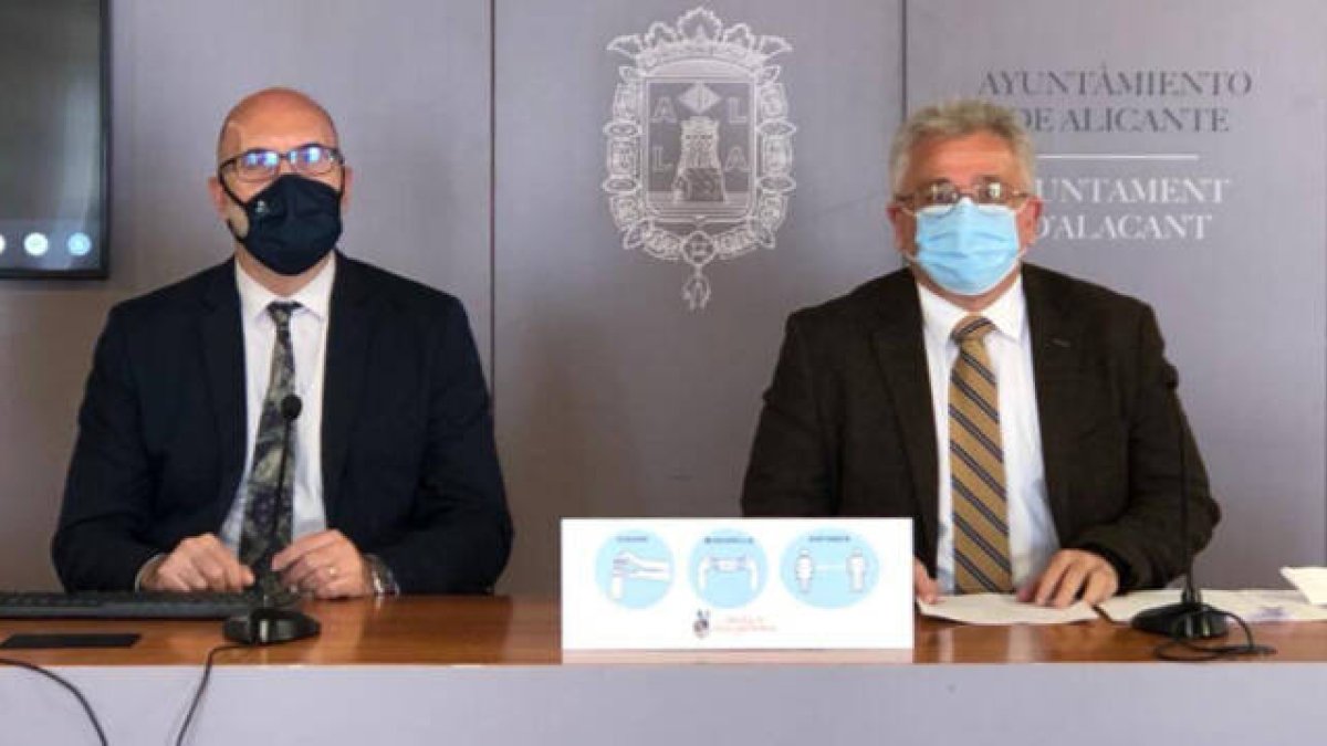 Manuel Villar (PP) y Antonio Manresa (Cs) portavoces del equipo de gobierno de Alicante