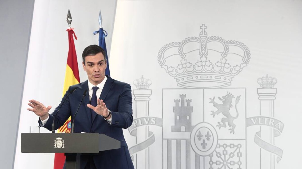 Sánchez, este martes en Moncloa.