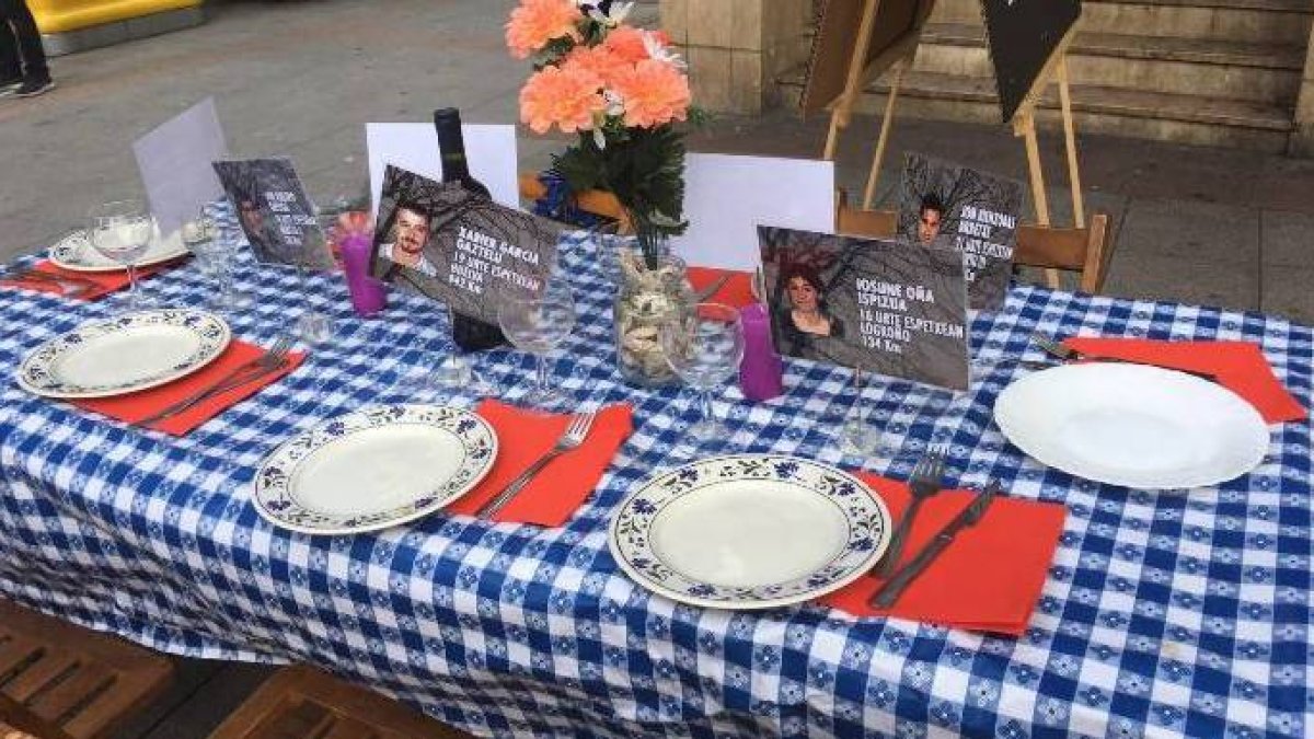 La cena proetarra denunciada por Covite en Galdacano.