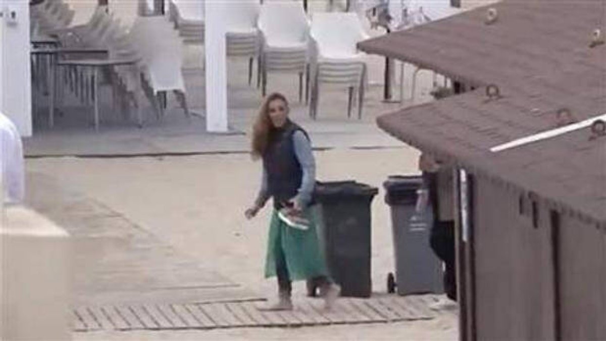 Rocío Carrasco, en Chipiona en el aniversario de la muerte de su madre.