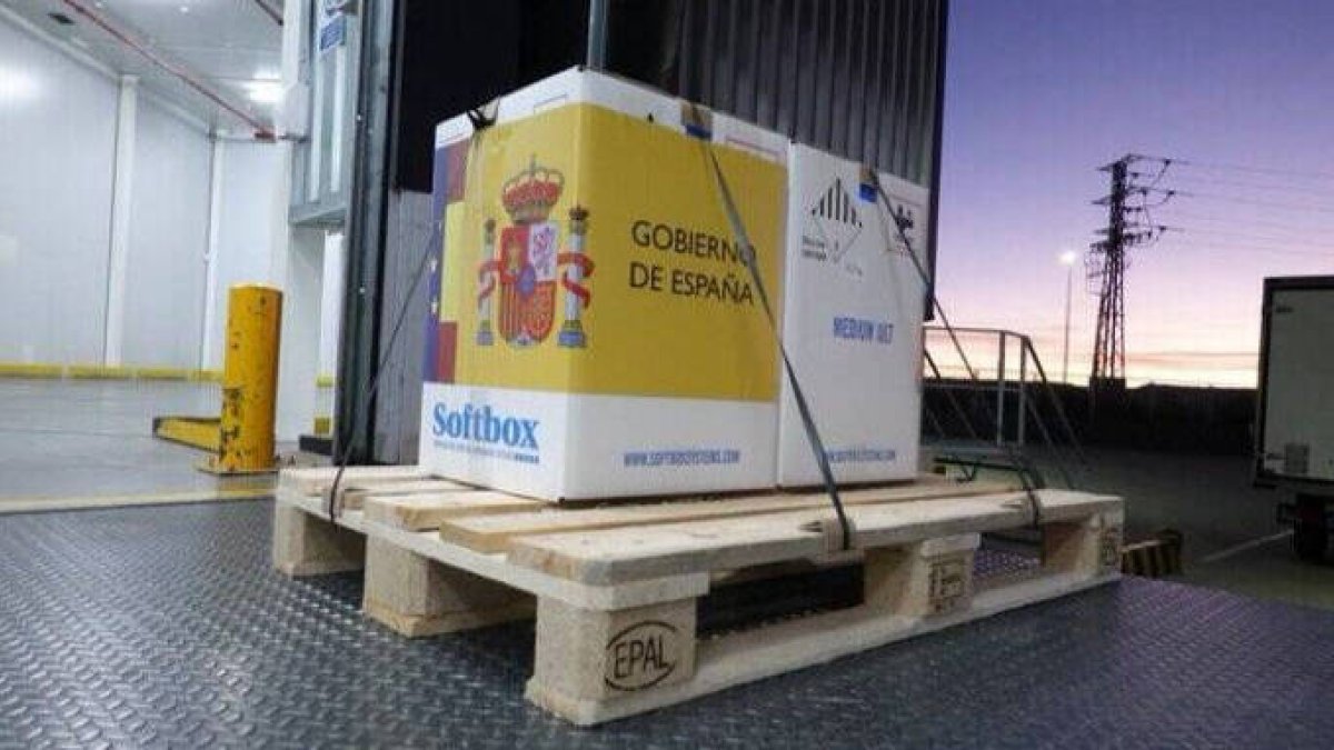 La imagen de las vacunas difundida por Rivera
